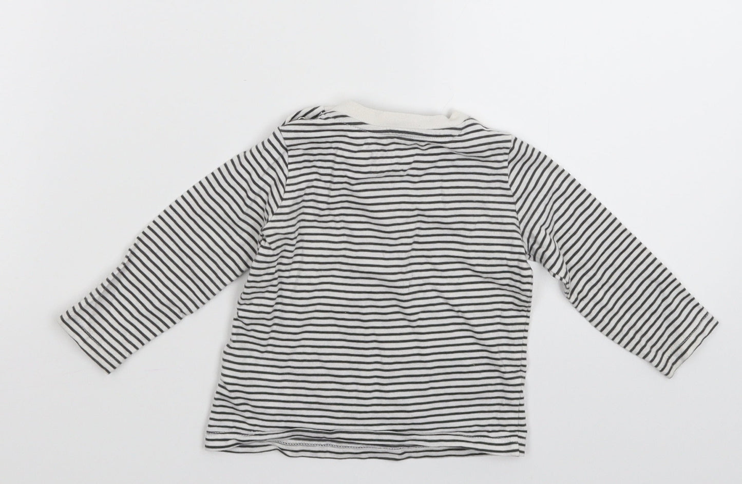 Fred & Flo Baby Multicoloured Striped  Basic T-Shirt Size 3-6 Months