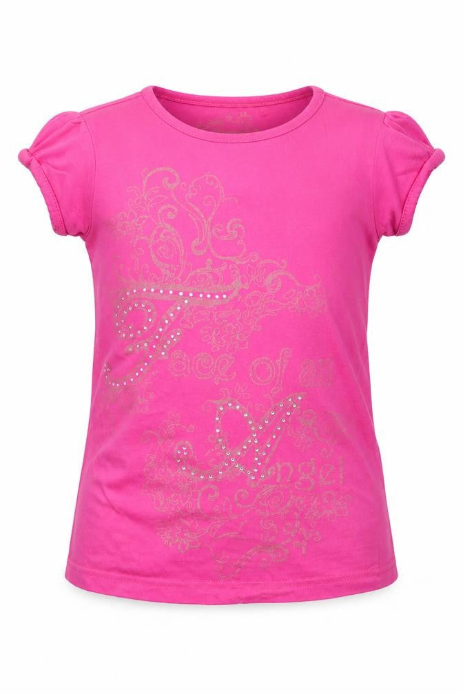 George Girls Pink   Basic T-Shirt Size 7-8 Years