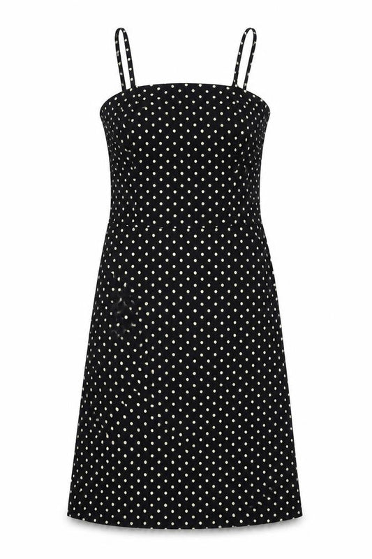 Divided Womens Black Polka Dot  Tank Dress  Size 10