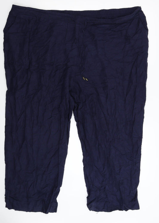 Label Be Womens Blue   Trousers  Size 50 in L25 in
