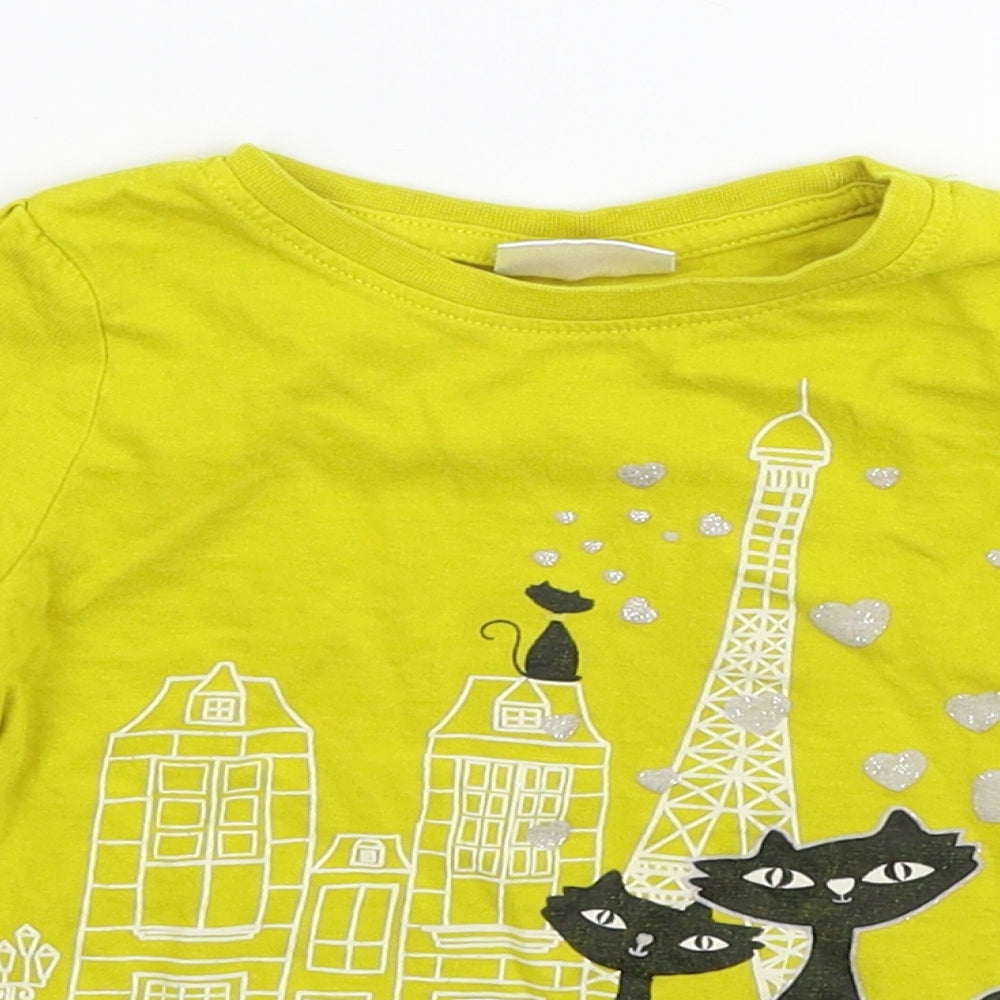 So Cute Girls Yellow   Basic T-Shirt Size 2-3 Years