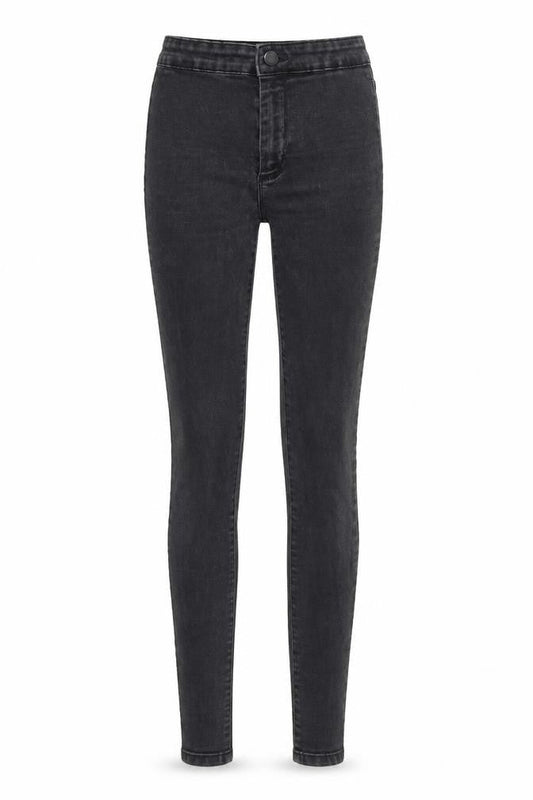 DenimCo Womens Black  Denim Skinny Jeans Size 8 L31 in