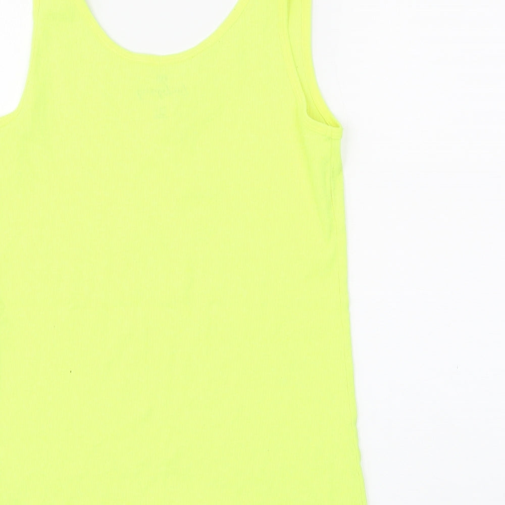 F&F Womens Yellow   Basic Tank Size 14