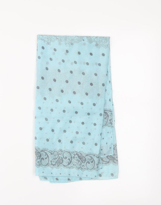 Preworn Womens Blue Polka Dot   Shawl/Wrap