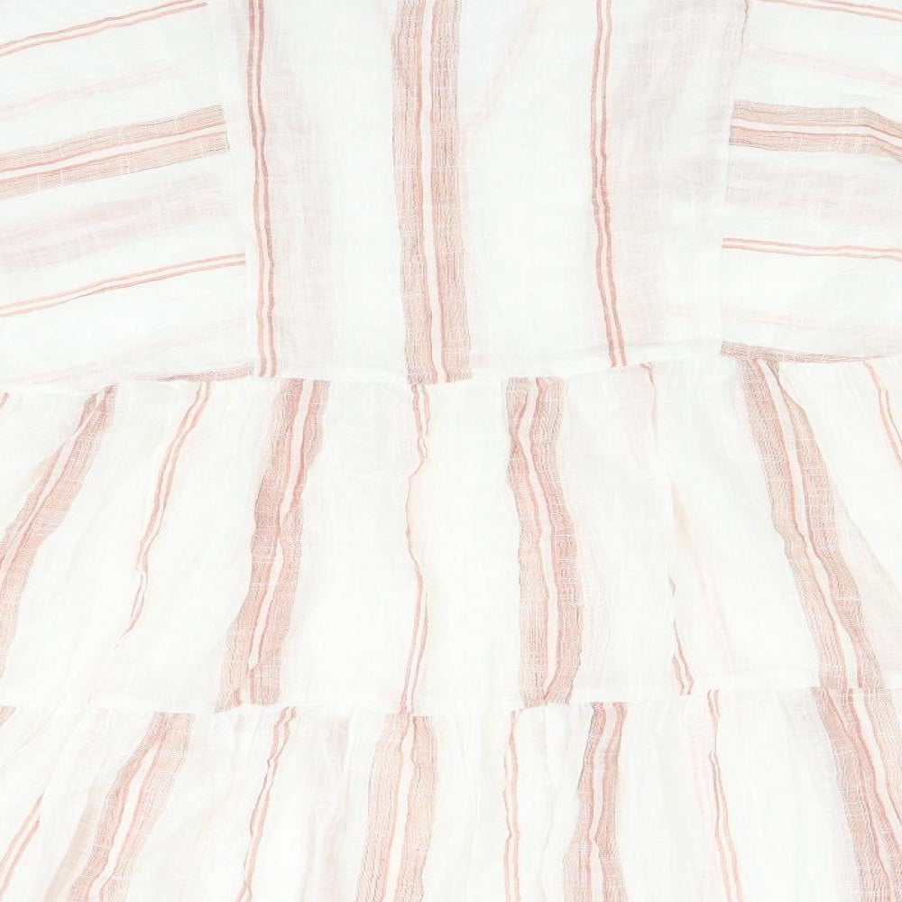 Primark Womens Beige Striped  A-Line  Size 12