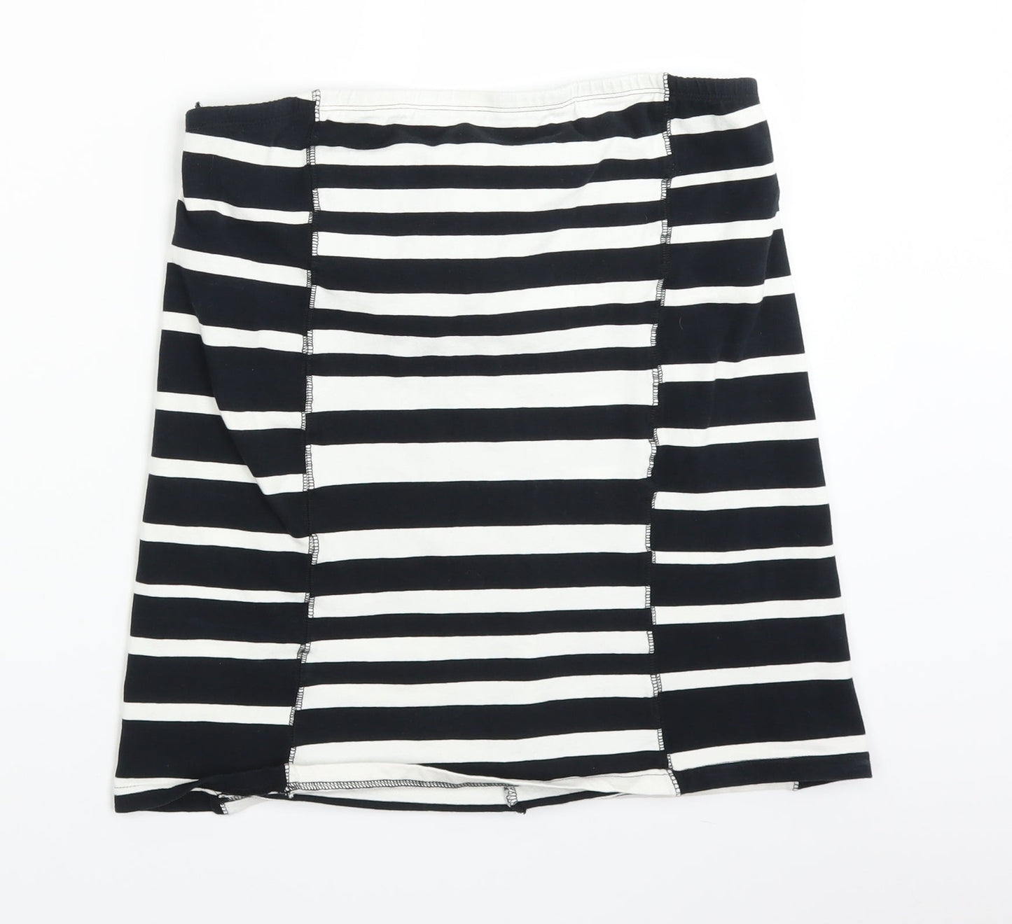 NEXT Womens White Striped  Basic Tank Size 16