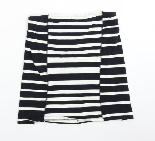 NEXT Womens White Striped  Basic Tank Size 16