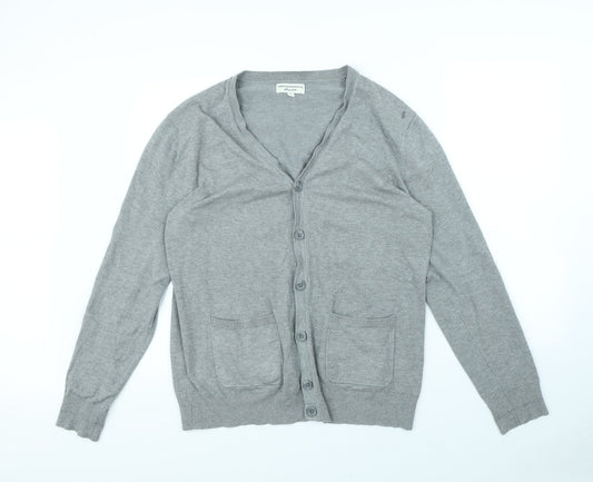 Christiano Baldinucci Womens Grey   Cardigan Jumper Size L