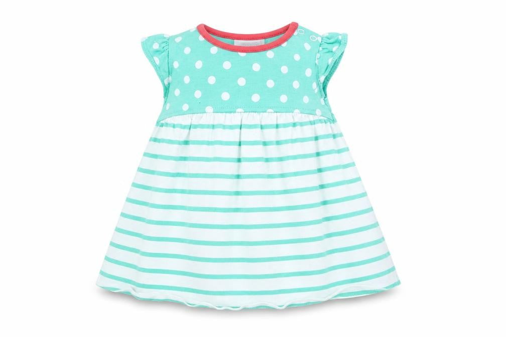 NEXT Girls Green Striped  Fit & Flare  Size 3-6 Months