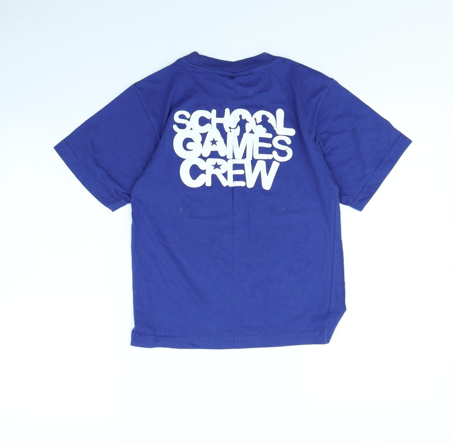 Blue Max Boys Blue   Basic T-Shirt Size 9 Years  - school games crew