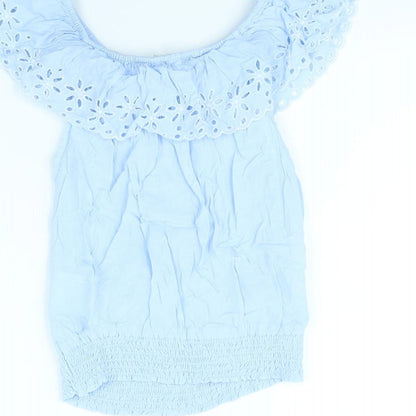 H&M Girls Blue   Basic Tank Size 12 Years