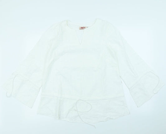 Preworn Womens White   Basic Blouse Size S
