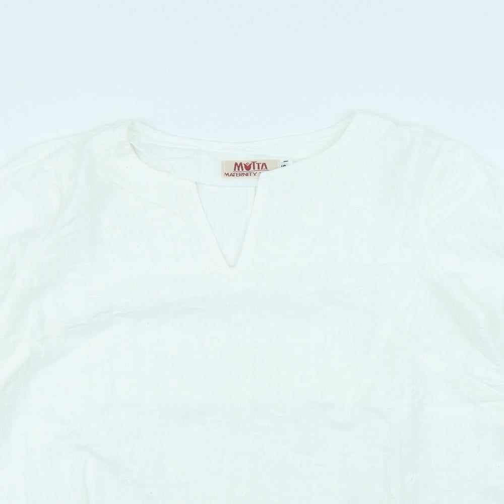 Preworn Womens White   Basic Blouse Size S