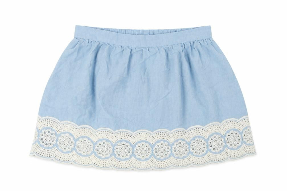Denim & Co. Womens Blue   Flare Skirt Size 12