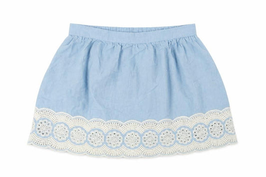 Denim & Co. Womens Blue   Flare Skirt Size 12