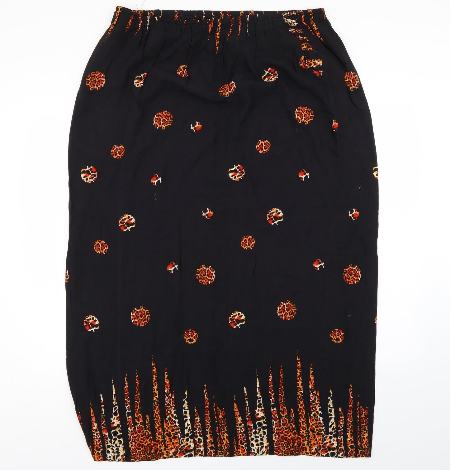 Preworn Womens Multicoloured Animal Print  A-Line Skirt Size 36 in