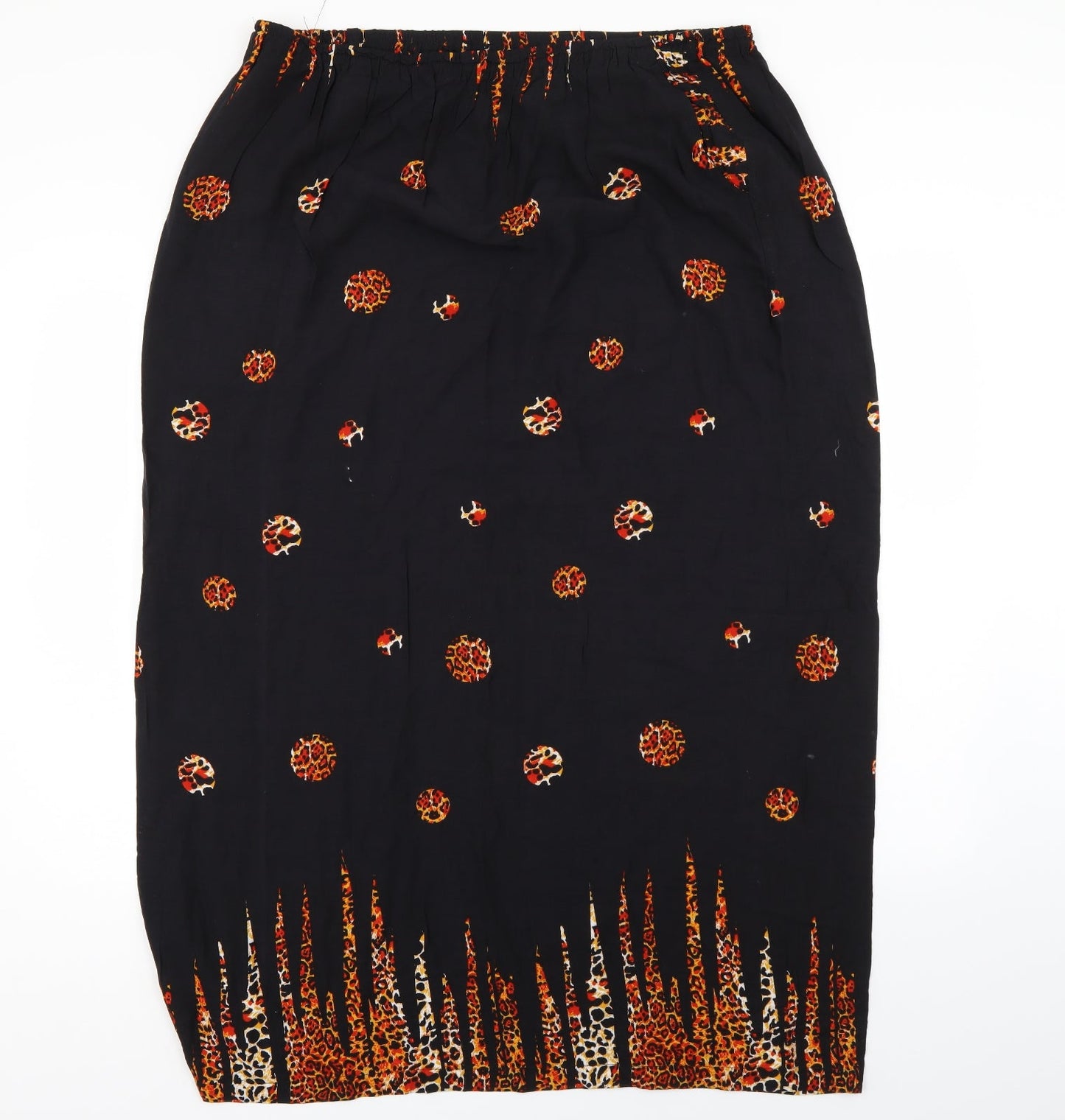 Preworn Womens Multicoloured Animal Print  A-Line Skirt Size 36 in