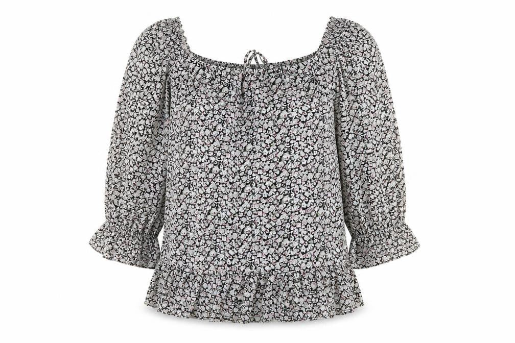 Missguided Womens Multicoloured Floral  Tunic Blouse Size 6
