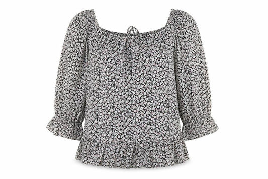 Missguided Womens Multicoloured Floral  Tunic Blouse Size 6