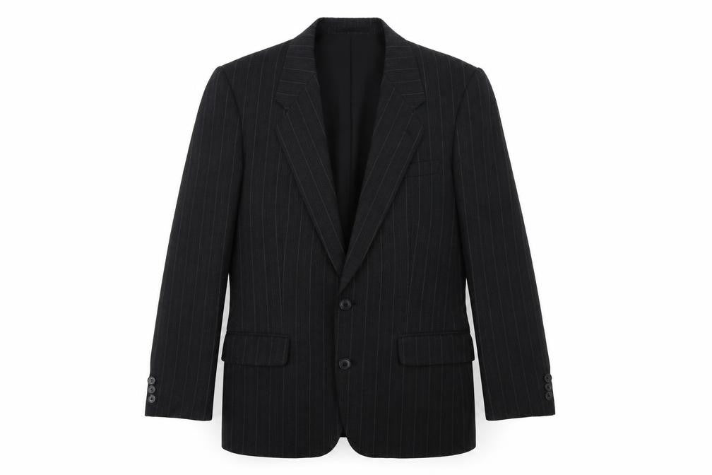 Canda Mens Grey Striped  Jacket Suit Jacket