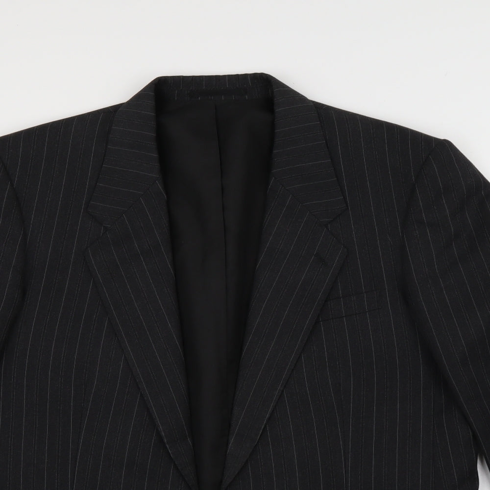 Canda Mens Grey Striped  Jacket Suit Jacket