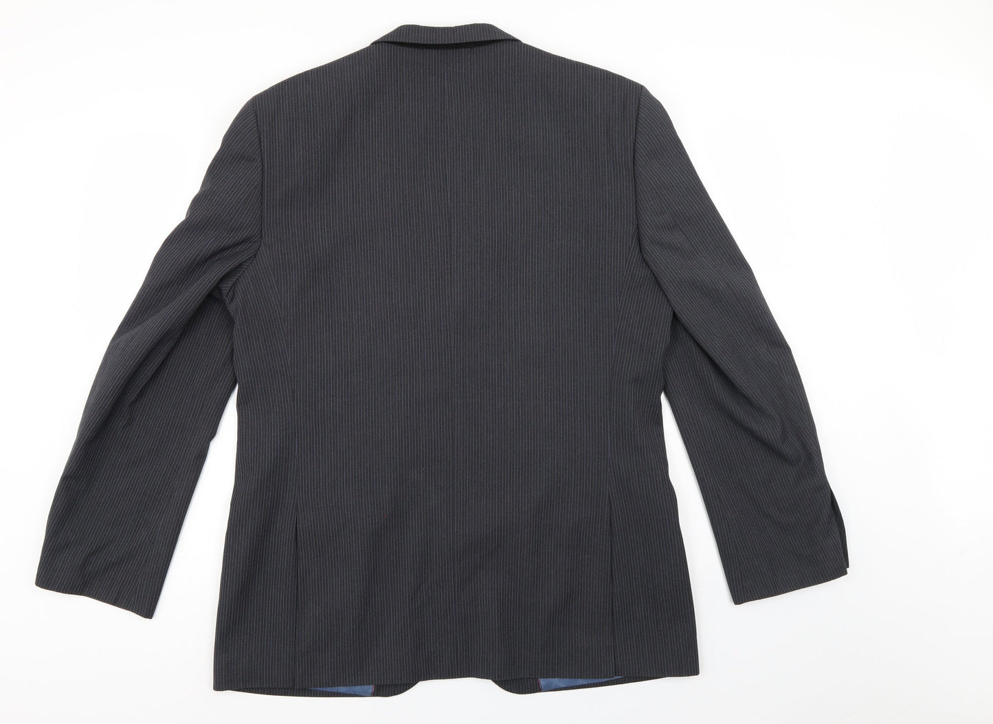 Butler & Webb Mens Grey Striped  Jacket Suit Jacket