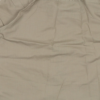 Burton Mens Beige    Button-Up Size 16