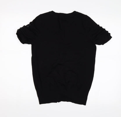 Preworn Womens Black   Basic Blouse Size 10