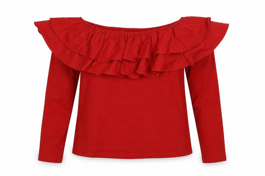 H&M Womens Red   Basic Blouse Size M