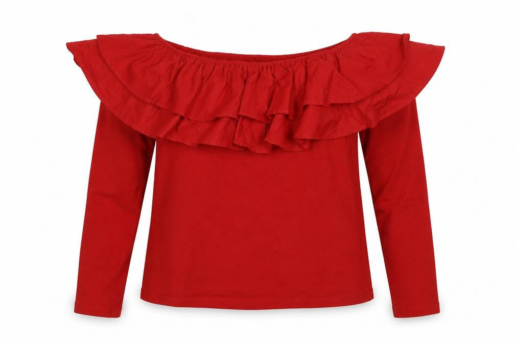 H&M Womens Red   Basic Blouse Size M