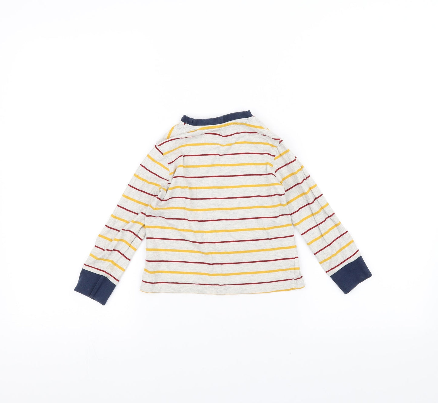 F&F Girls Grey Striped  Basic T-Shirt Size 3-4 Years