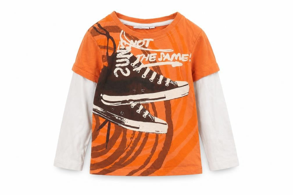 Preworn Girls Orange   Basic T-Shirt Size 3 Years