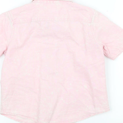 Preloved F&F Boys Pink   Basic Button-Up Size 4-5 Years - Label