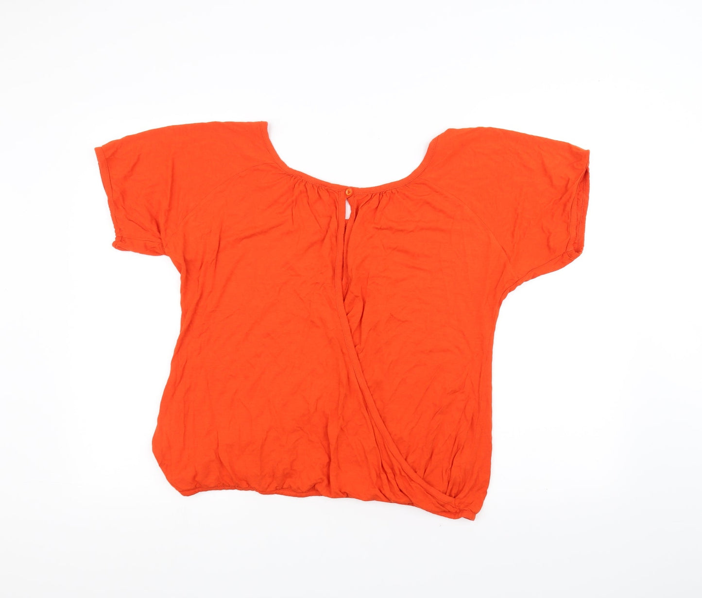 et vous Womens Orange   Basic T-Shirt Size 14