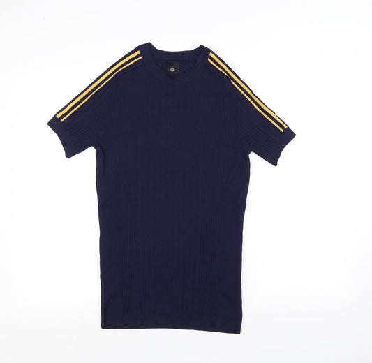 River Island Womens Blue   Basic T-Shirt Size S