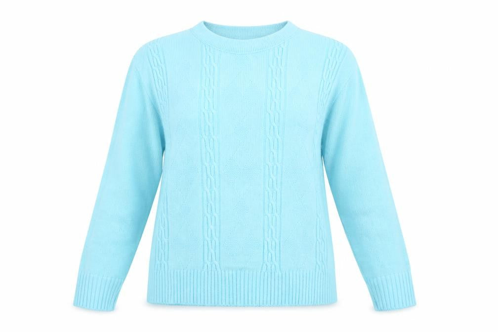 Pure & Natural Womens Blue  Knit Pullover Jumper Size M