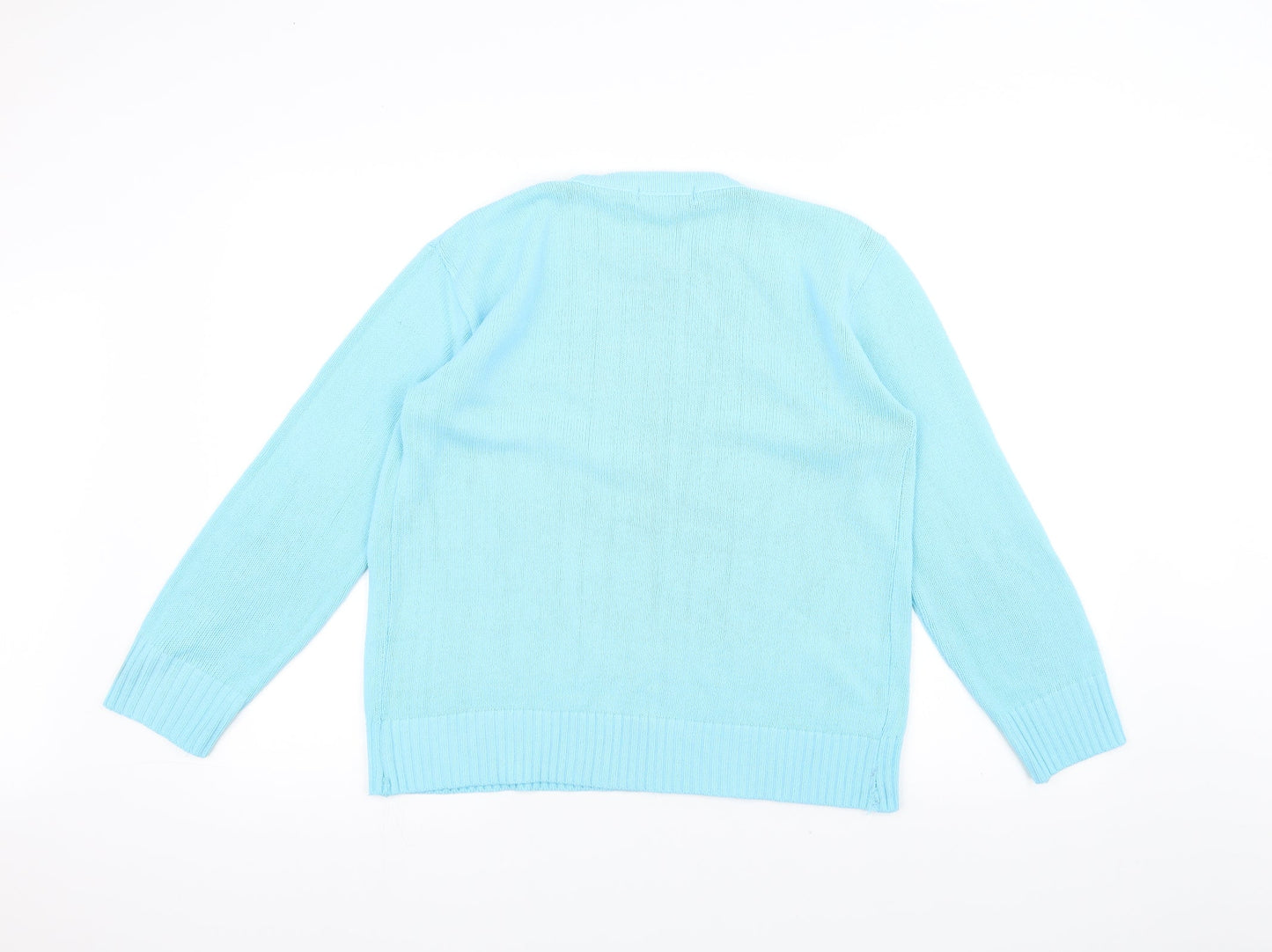 Pure & Natural Womens Blue  Knit Pullover Jumper Size M