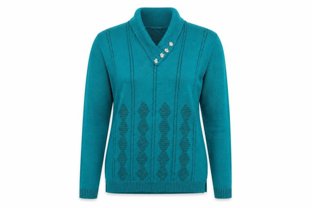 Pure & Natural Womens Green   Pullover Jumper Size M