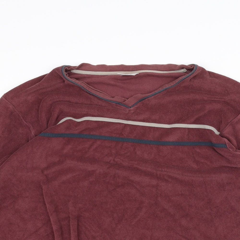 Enrico Mori Mens Red   Pullover Jumper Size M