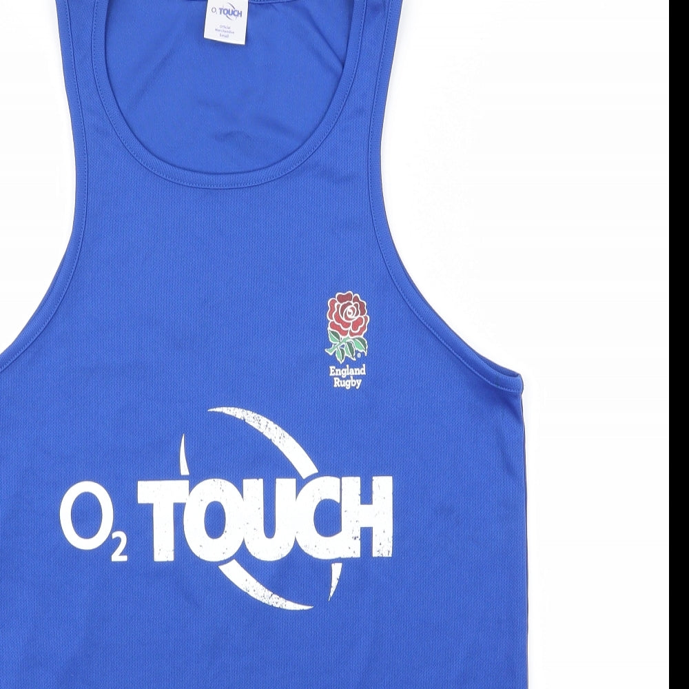02 Mens Blue   Basic Tank Size S  - 02
