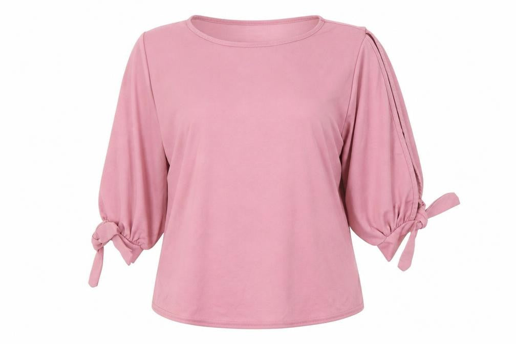 Boohoo Womens Pink   Basic T-Shirt Size 10  - Cold Shoulder