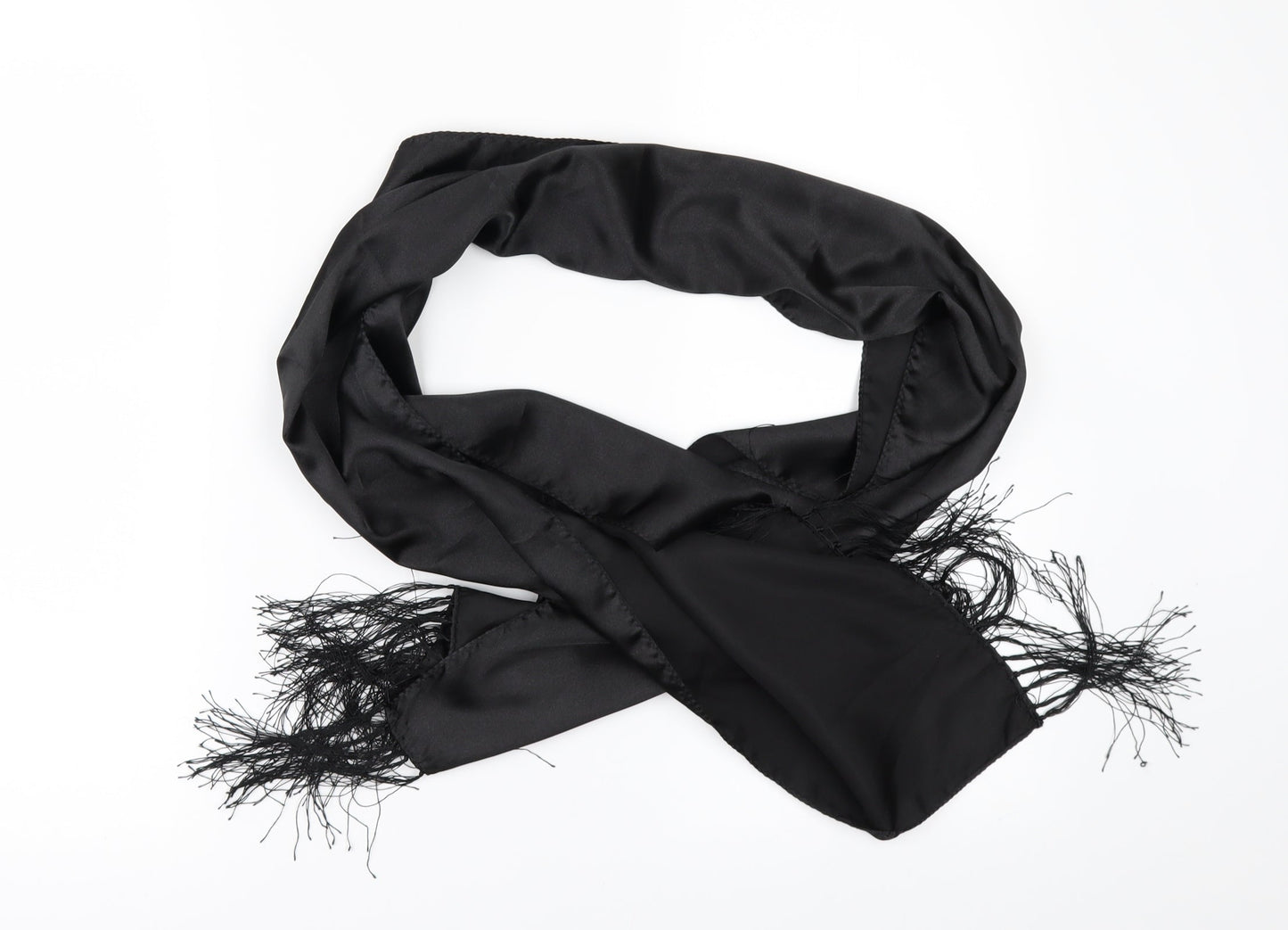 Preworn Womens Black    Scarf