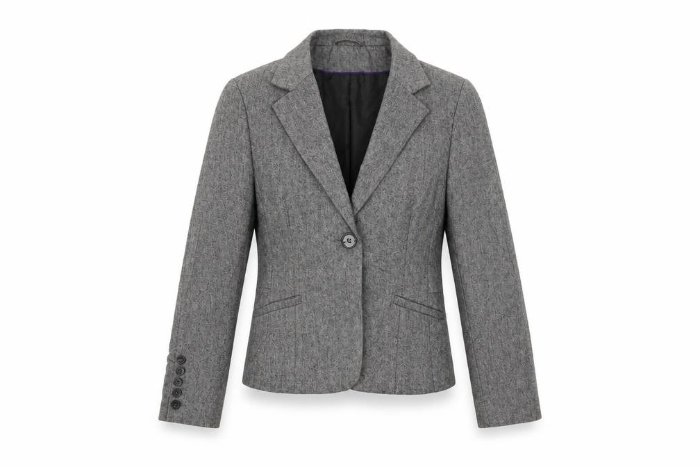 H&M Womens Grey   Jacket Suit Jacket Size 10