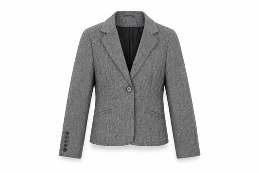 H&M Womens Grey   Jacket Suit Jacket Size 10