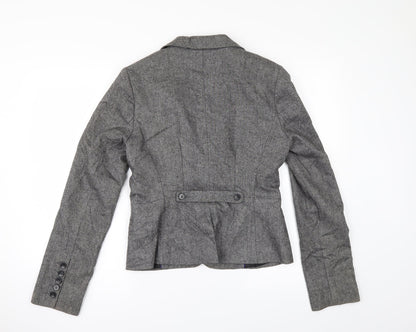 H&M Womens Grey   Jacket Suit Jacket Size 10