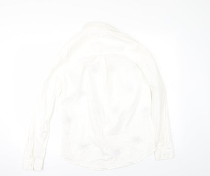Preworn Womens Ivory   Tunic Button-Up Size L