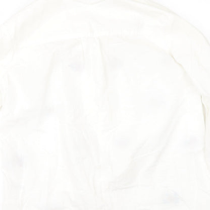 Preworn Womens Ivory   Tunic Button-Up Size L