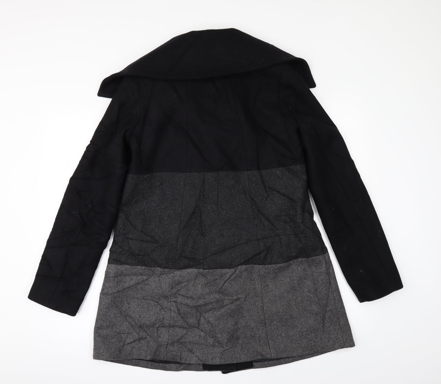 H&M Womens Black   Pea Coat Coat Size 8