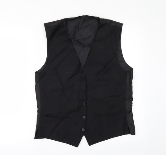 Preworn Mens Blue Check  Jacket Suit Waistcoat Size 36