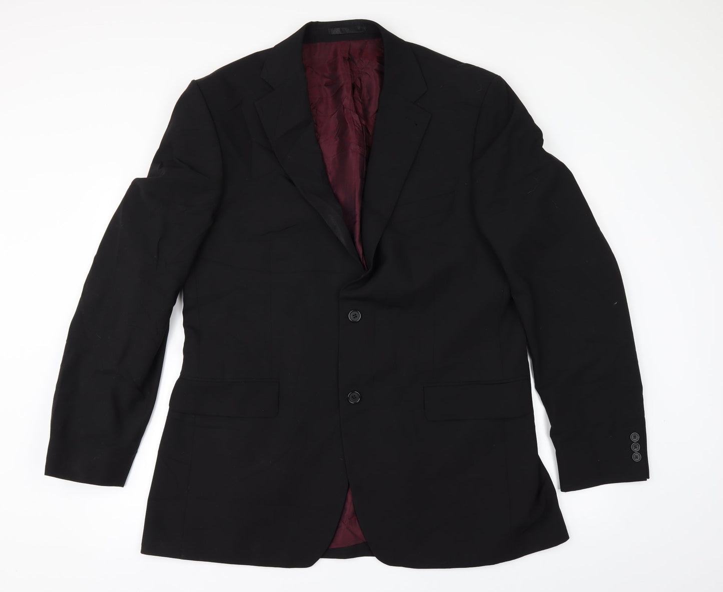 Tom English Mens Black   Jacket Suit Jacket Size 42